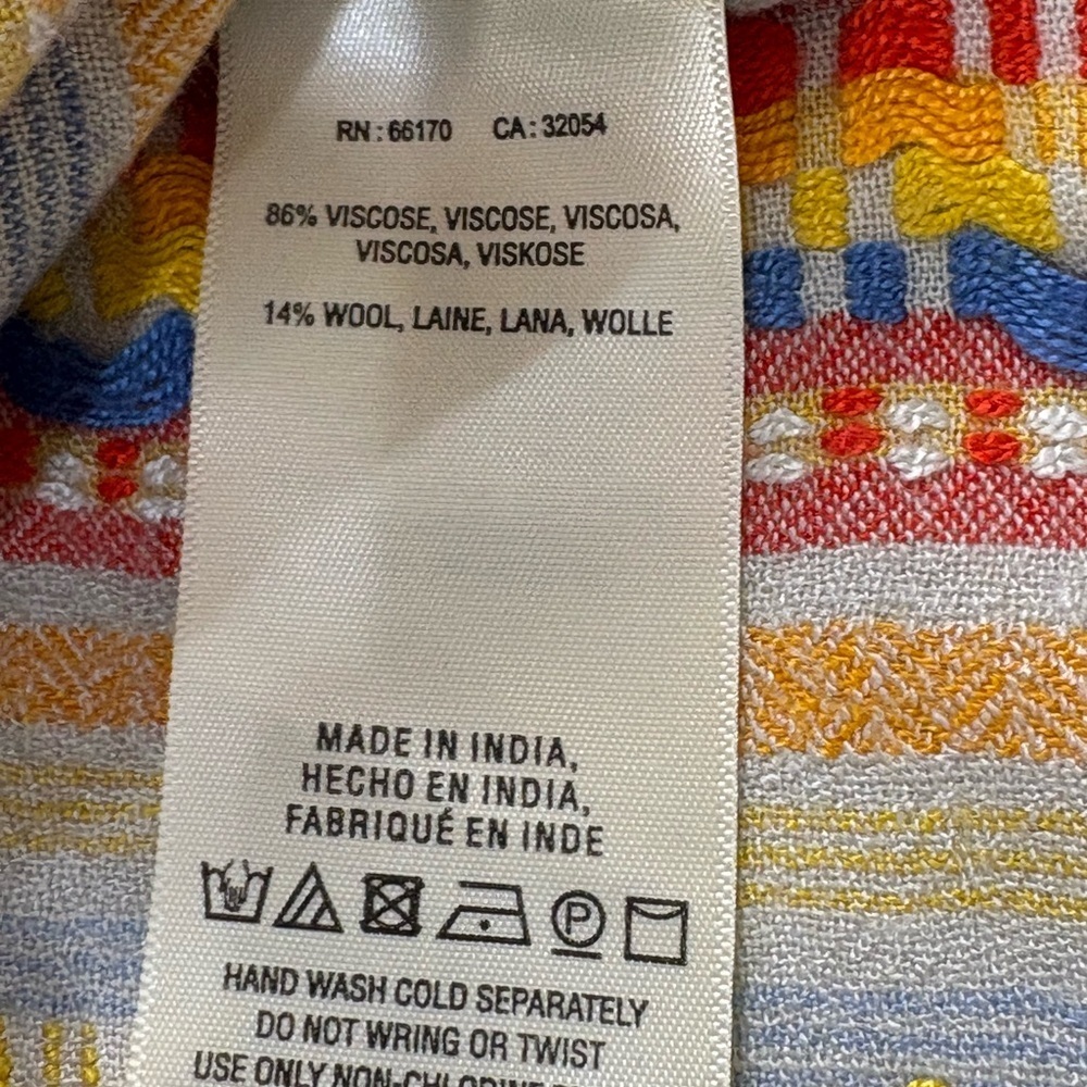 Anthropologie Embroidered Bohemian Boho Top Shirt long sleeve - Picture 9 of 9